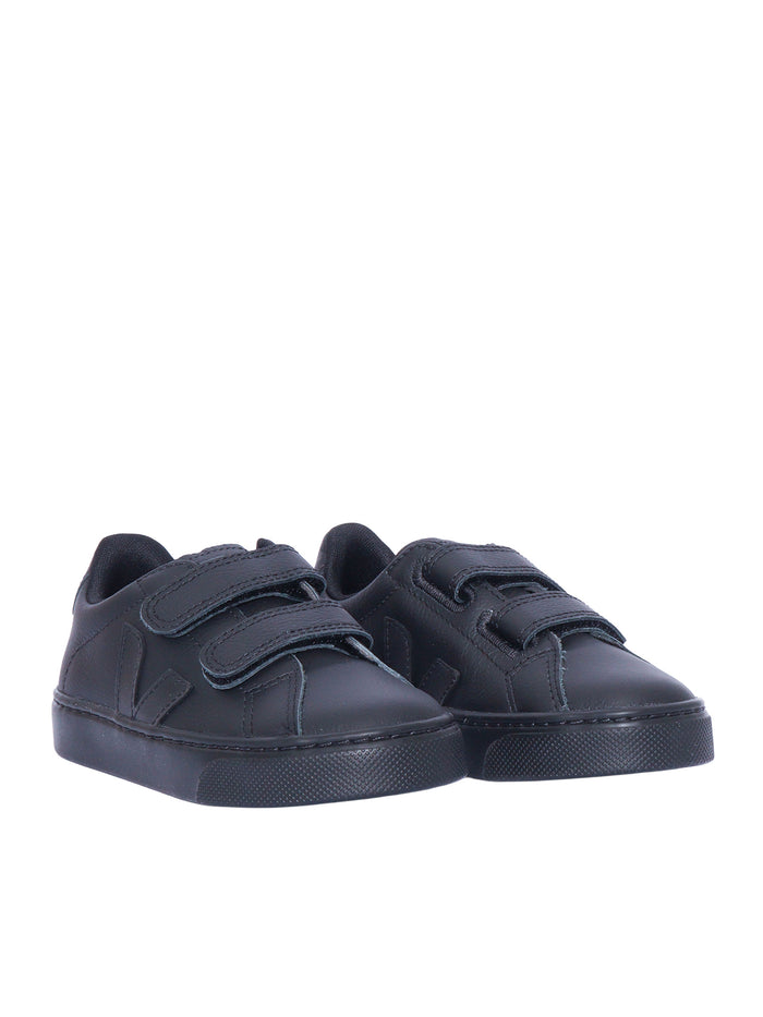 Small Esplar Leather Full-Black Sneakers Kid