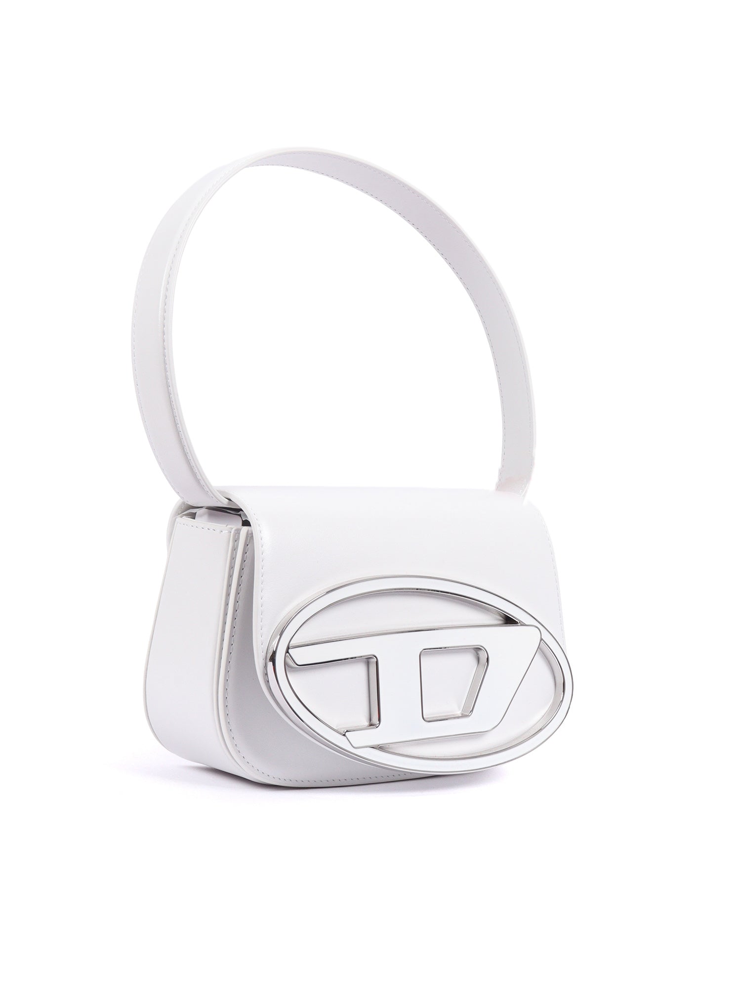 Shoulder Bags White Polyurethane Material Cross