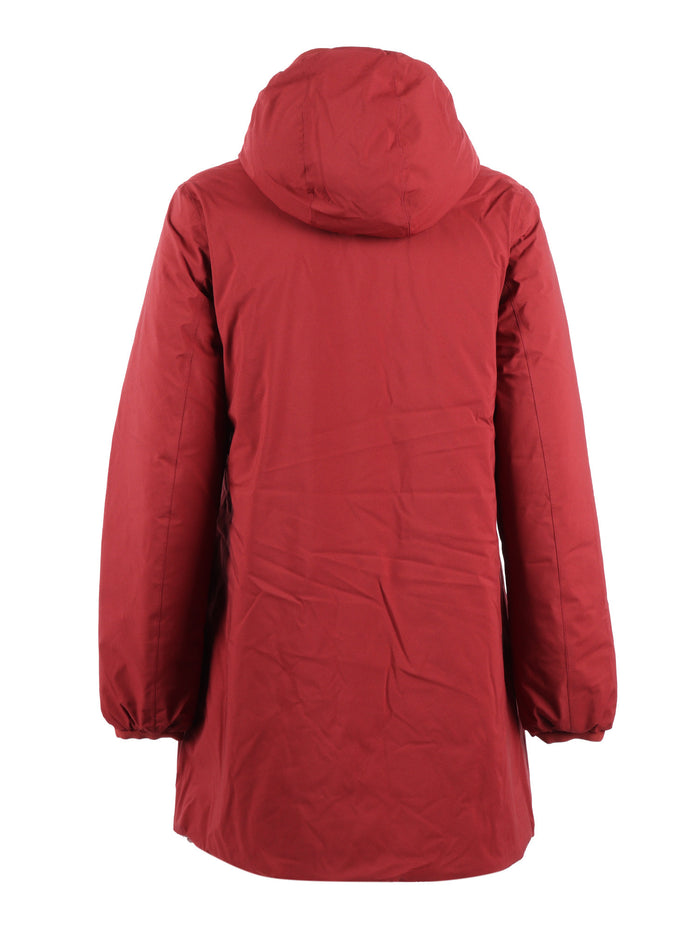 Sophie St Thermo Double Down Jacket Red Long Puffer