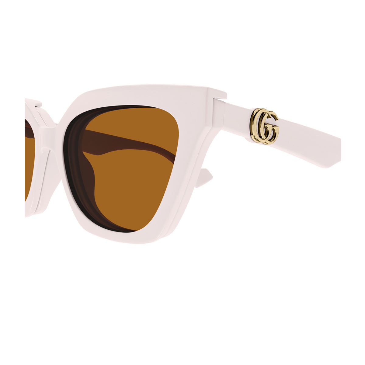 Gucci GG1542S Linea GG Logo 003 Ivory Trasparent Avorio Injected Occhiali Da Sole