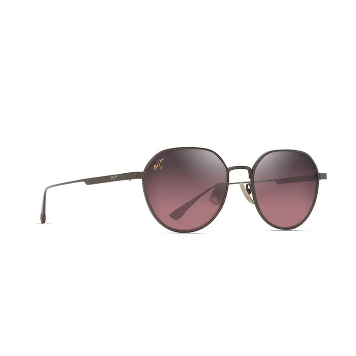 Maui Jim KAULANA AF rose shiny bro Marrone Titanium Occhiali Sole