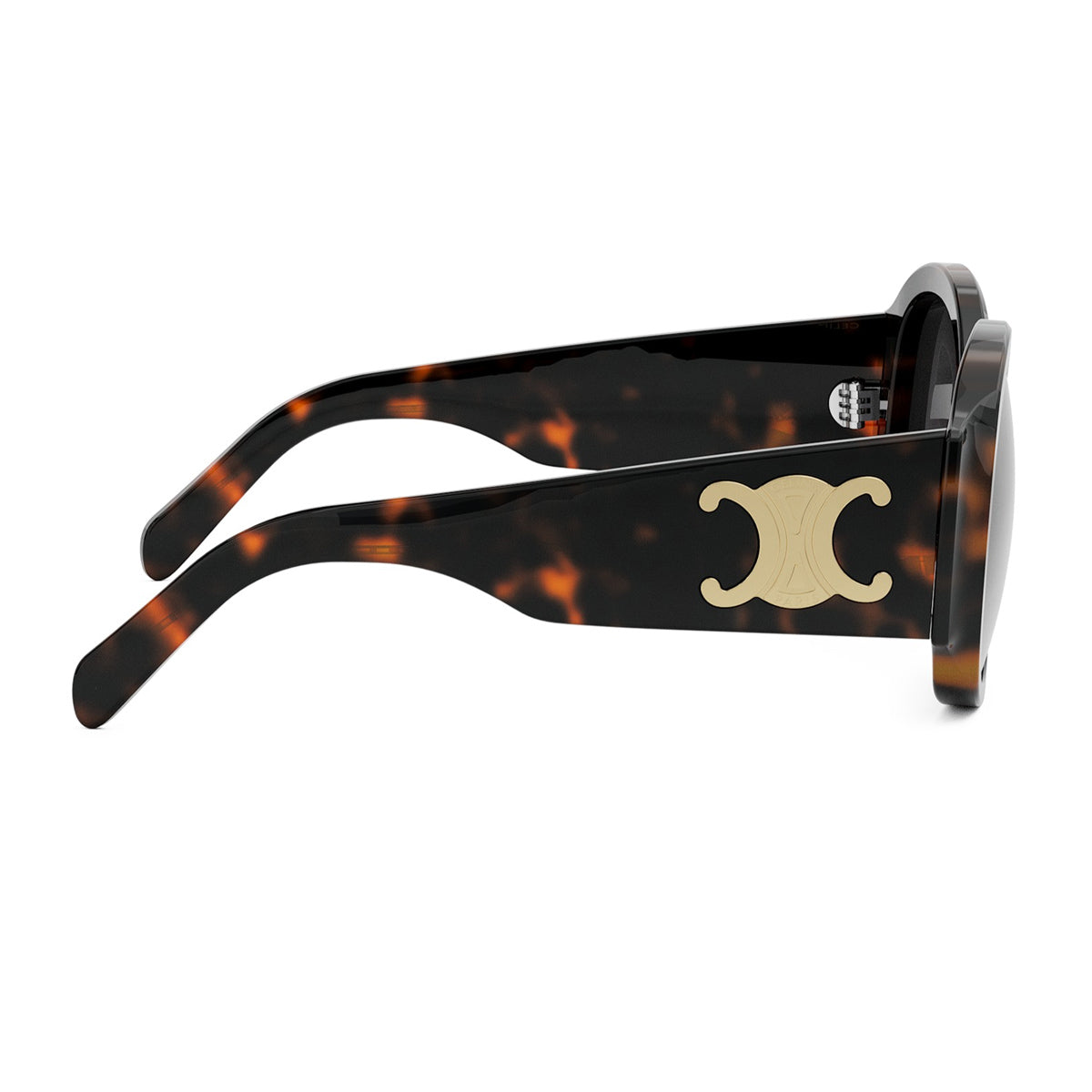 CELINE CL40305U Maxi Triomphe 52A Dark Havana Marrone Acetate Occhiali Da Sole