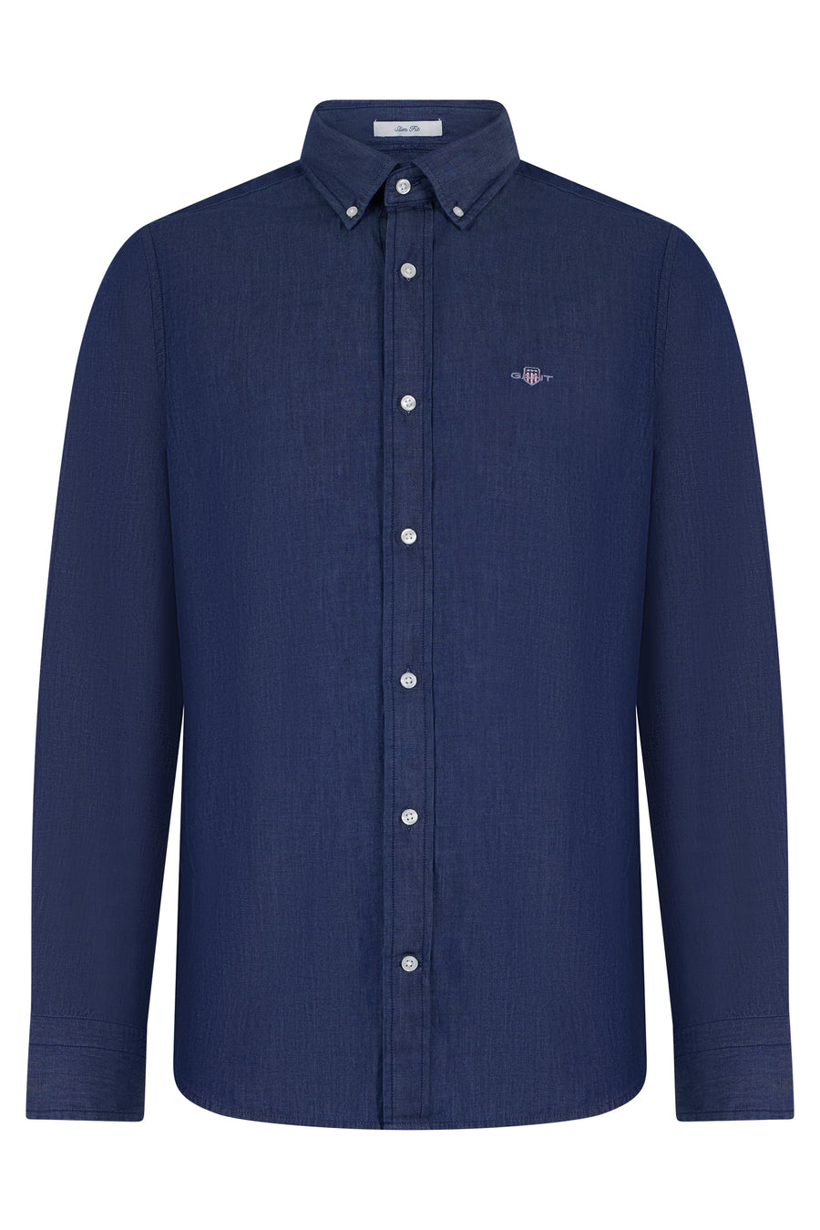 Shirt Slim Fit Blue Cotton
