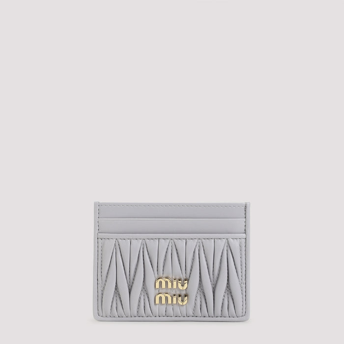 Credit Card Case Pink & Purple Lamb Leather Smallleathergoods