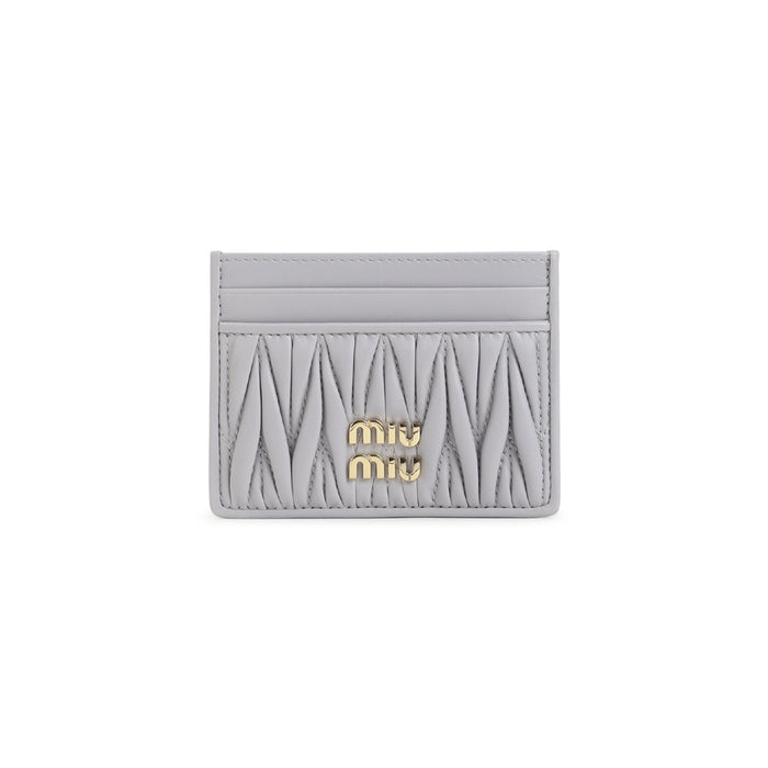Credit Card Case Pink & Purple Lamb Leather Smallleathergoods