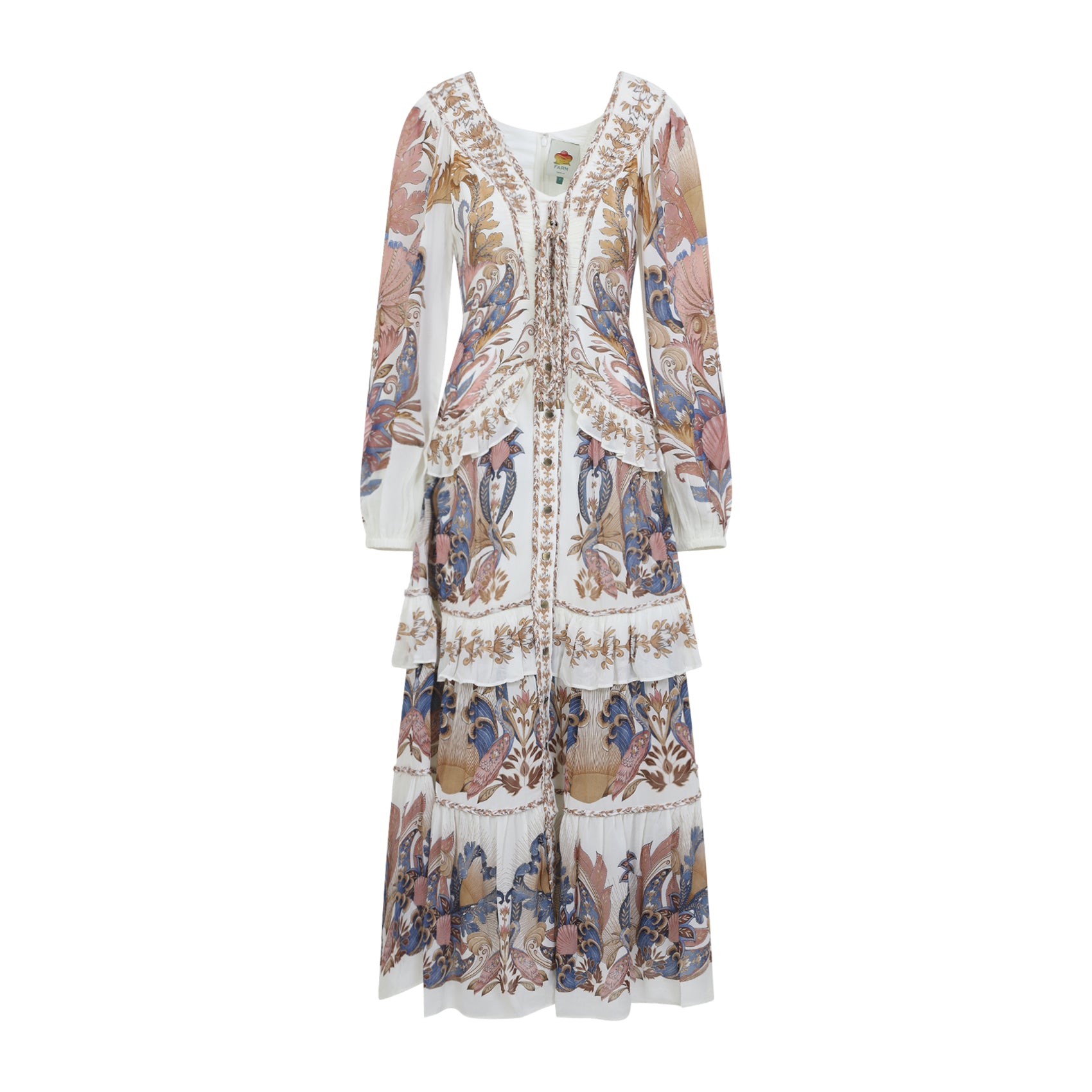 Long Dress Multicolour Viscose