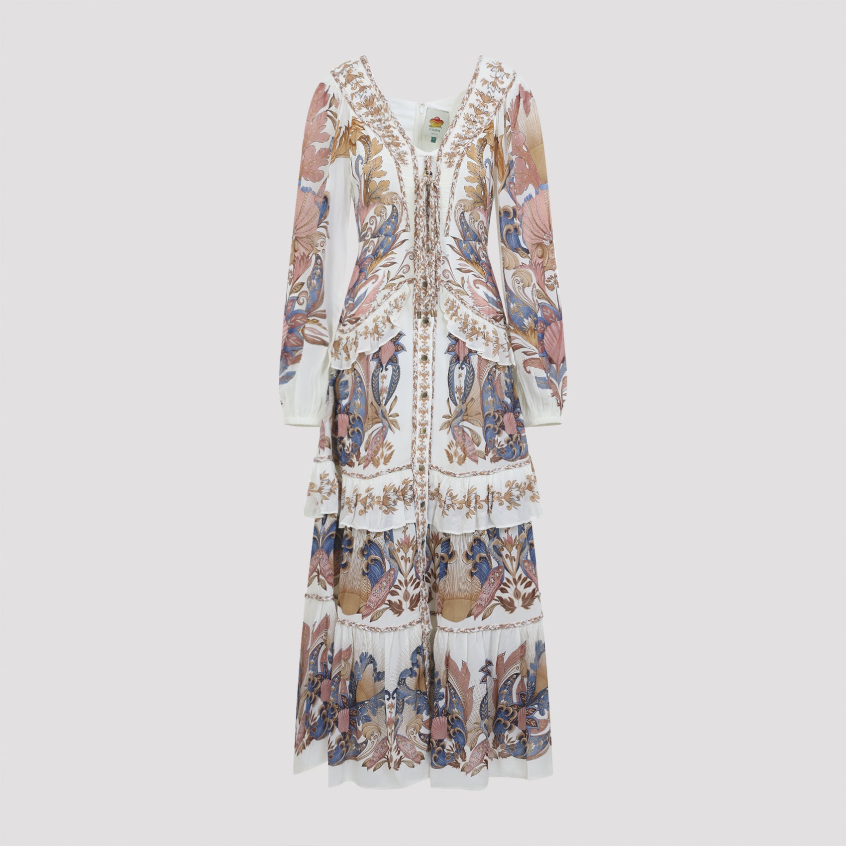 Long Dress Multicolour Viscose