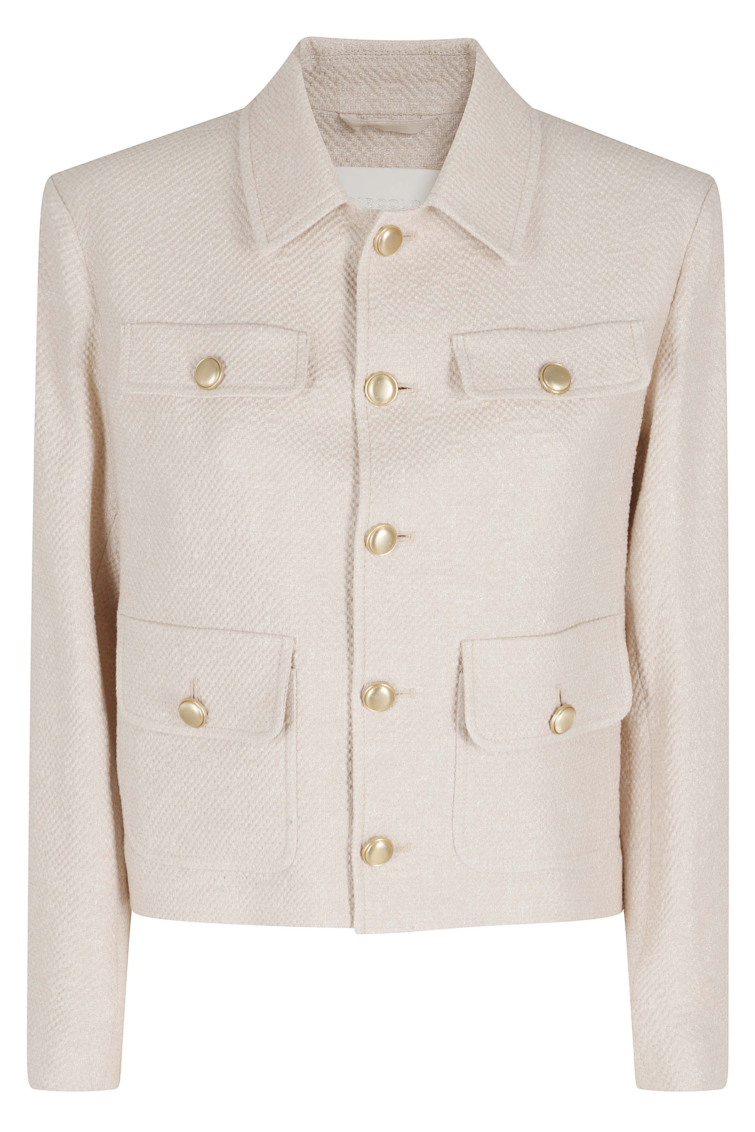 Cropped Jacket Nude & Neutrals Blazer