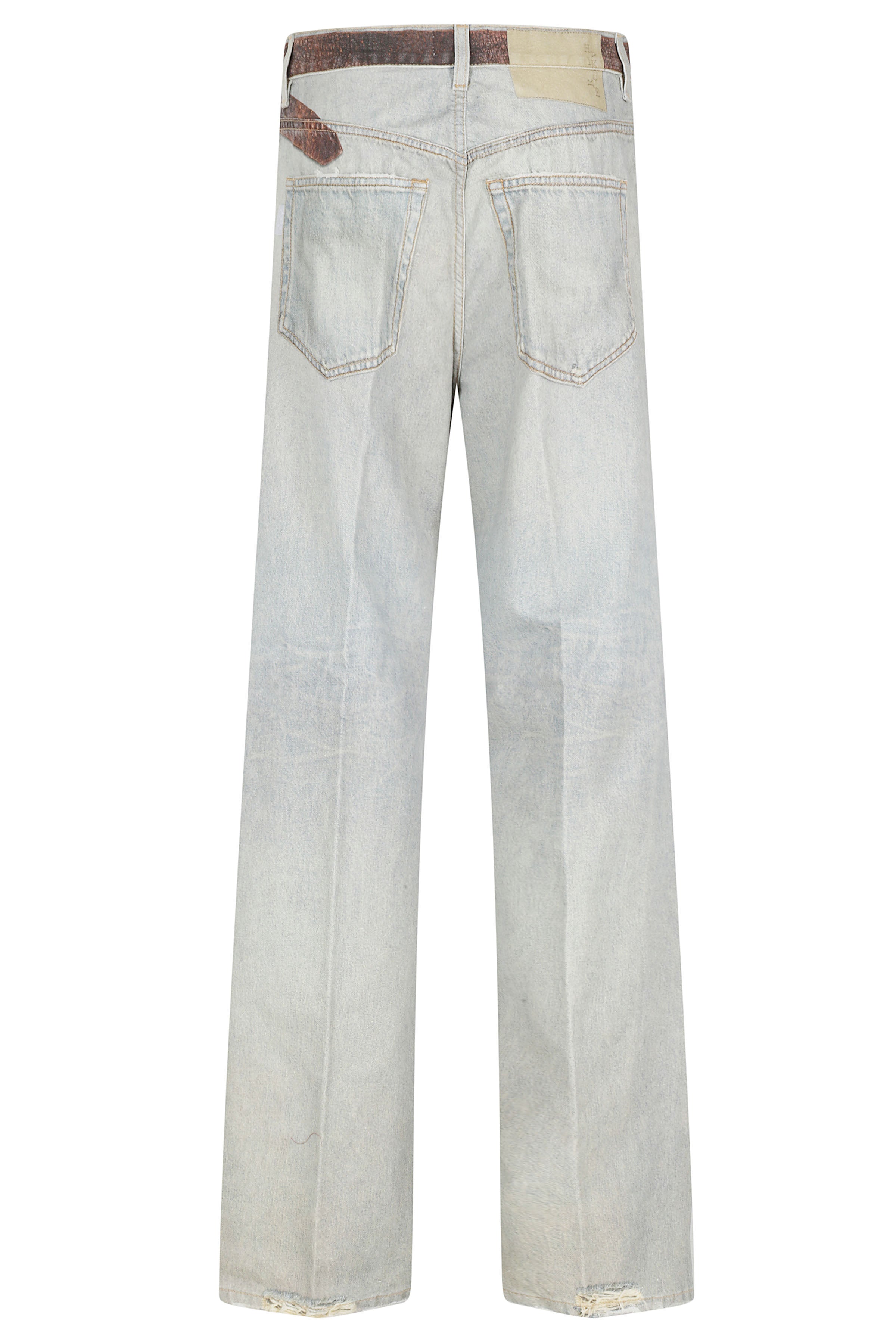 Bonnie Tlo Blue Cotone Lino Jean