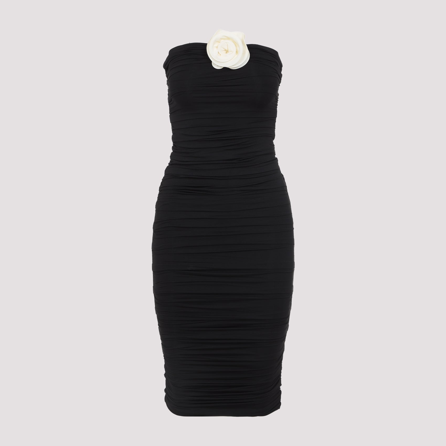 Mirey Long Dress Black Polyamide Elastane
