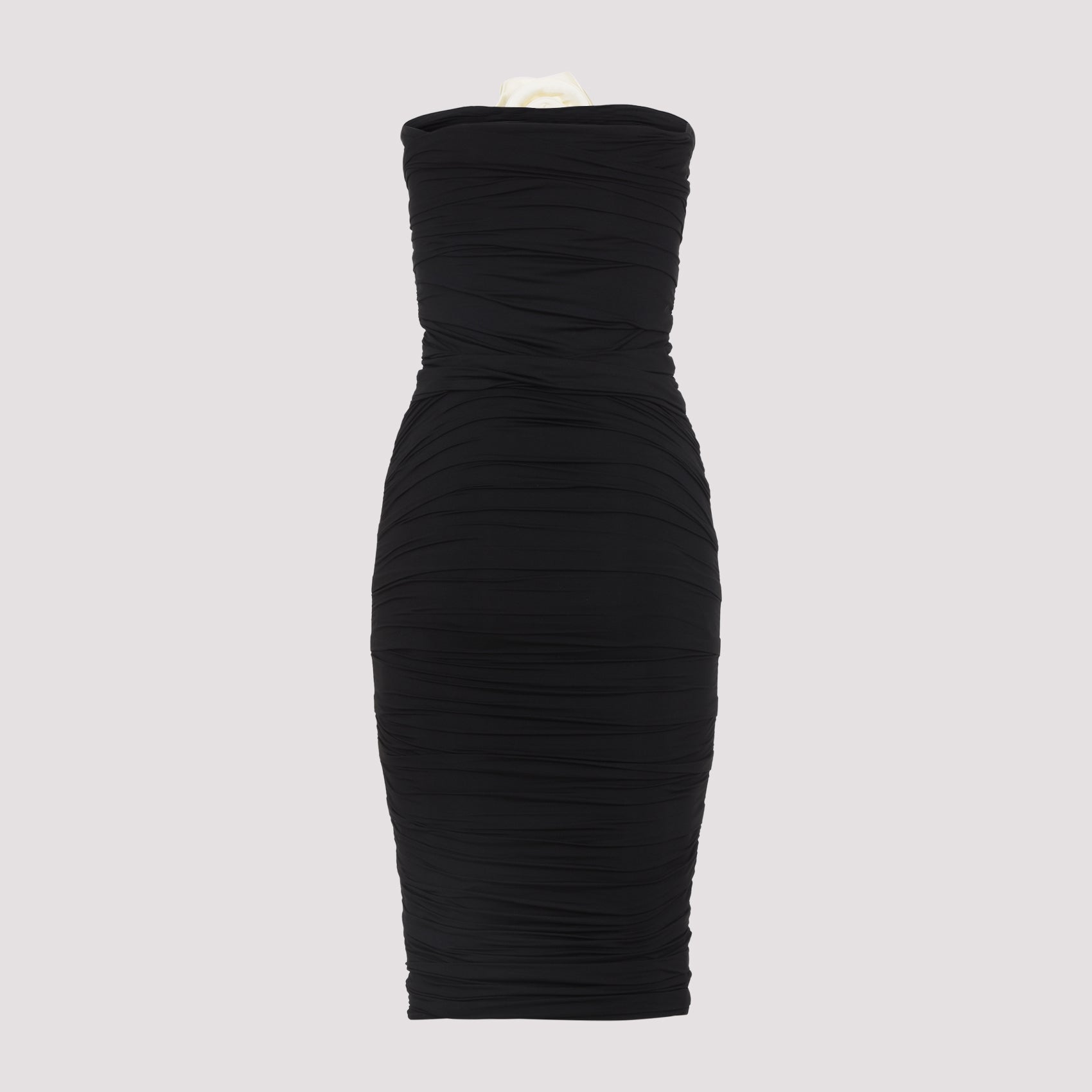 Mirey Long Dress Black Polyamide Elastane