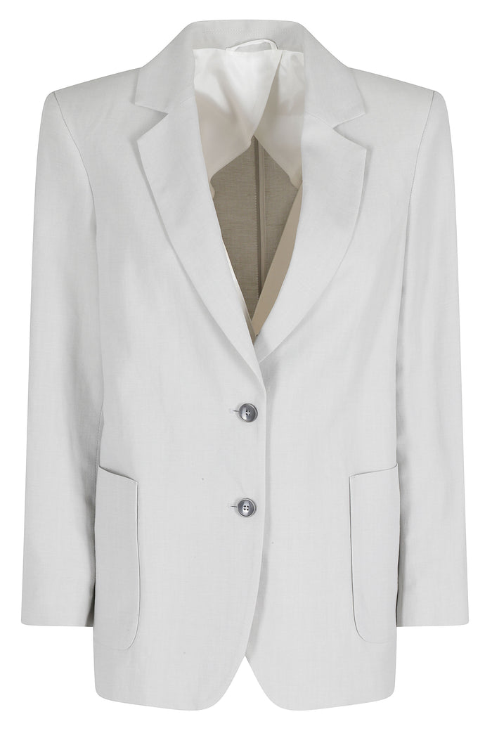 Giacca Grey Viscosa Lino Blazer