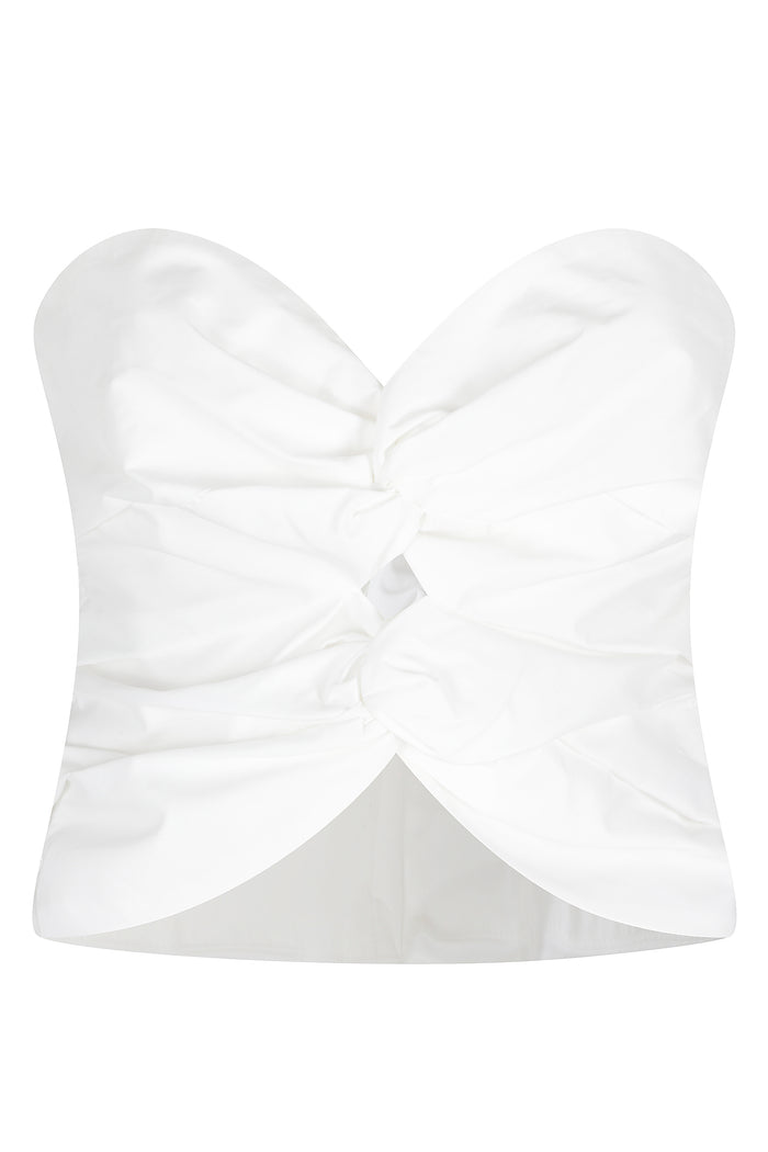 Cornelia Cotton Top White Cotone Poliestere