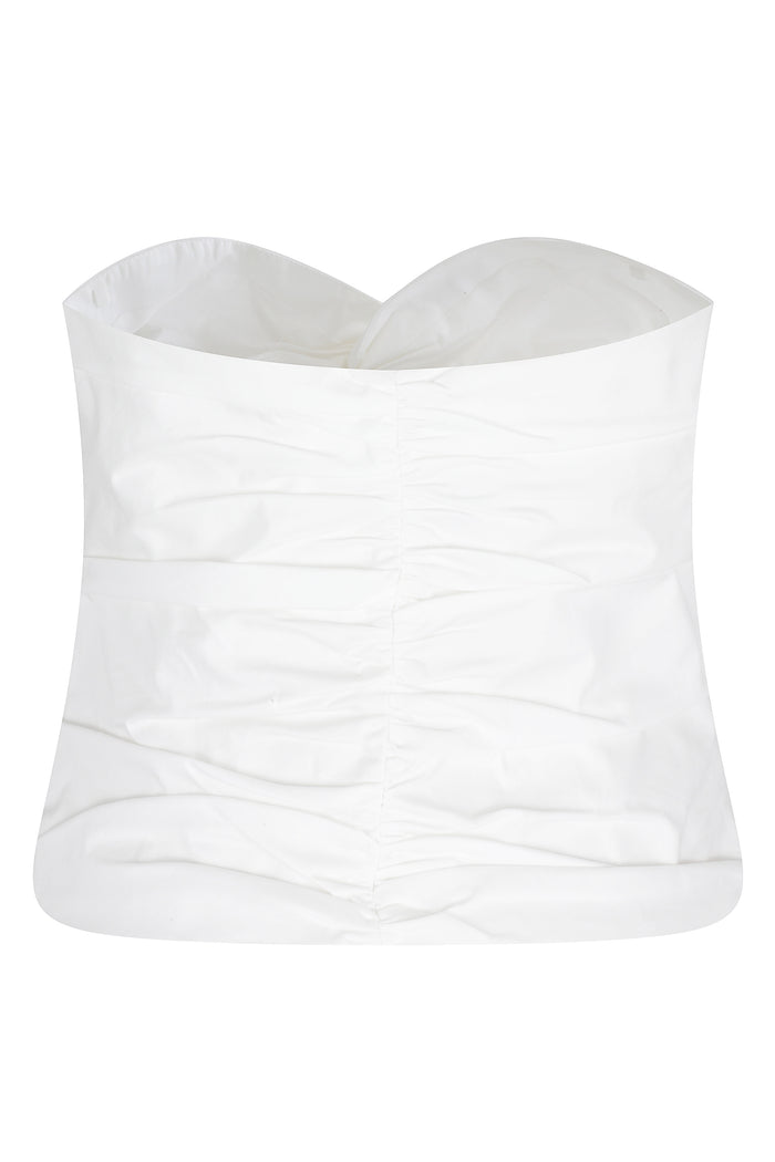 Cornelia Cotton Top White Cotone Poliestere