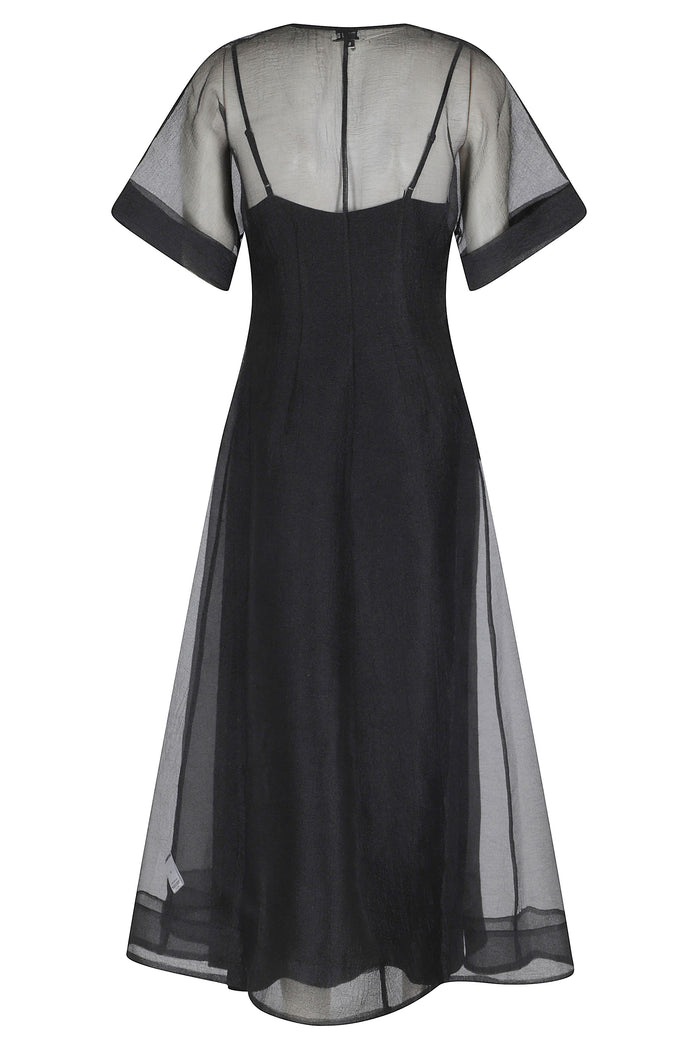 Elle Dress Black Poliestere Abito