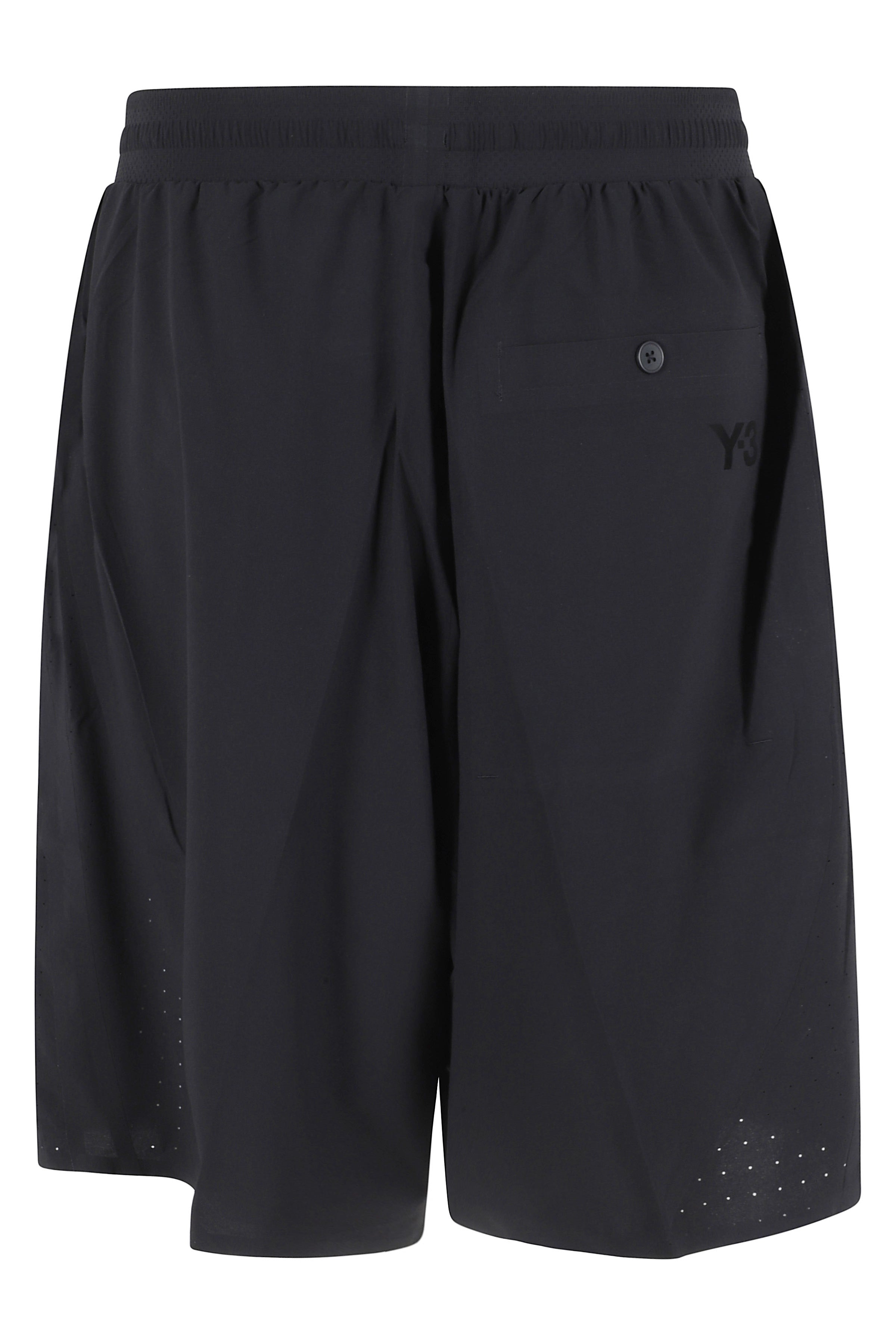M Lt Wov Short Black Poliestere Elastane
