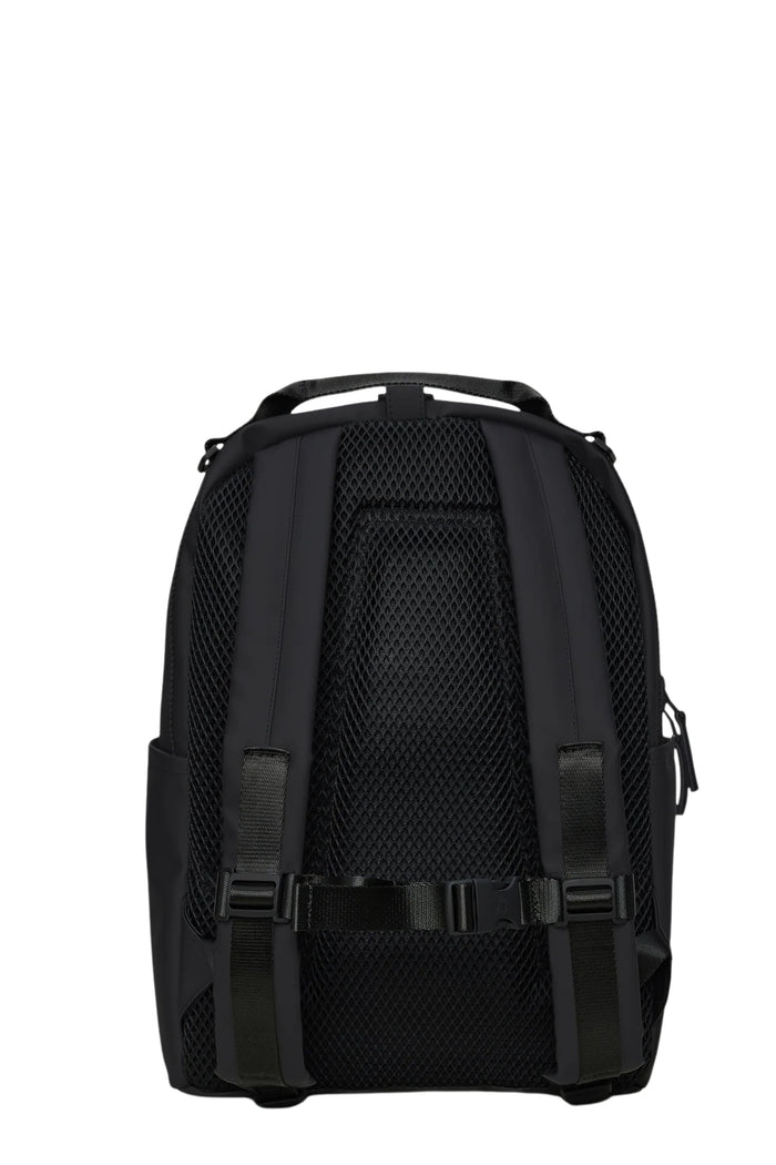 Clip Front Backpack Black Poliestere Borsa