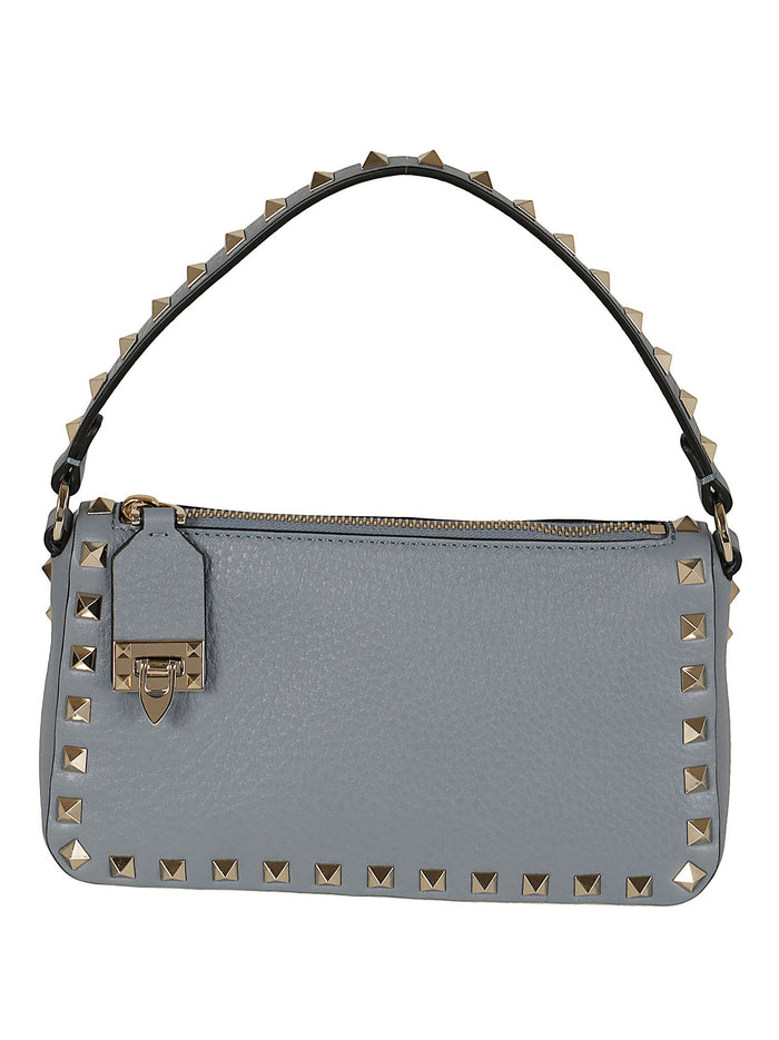 Small Shoulder Bag Grey Calf Leather - Bos Taurus Borsa