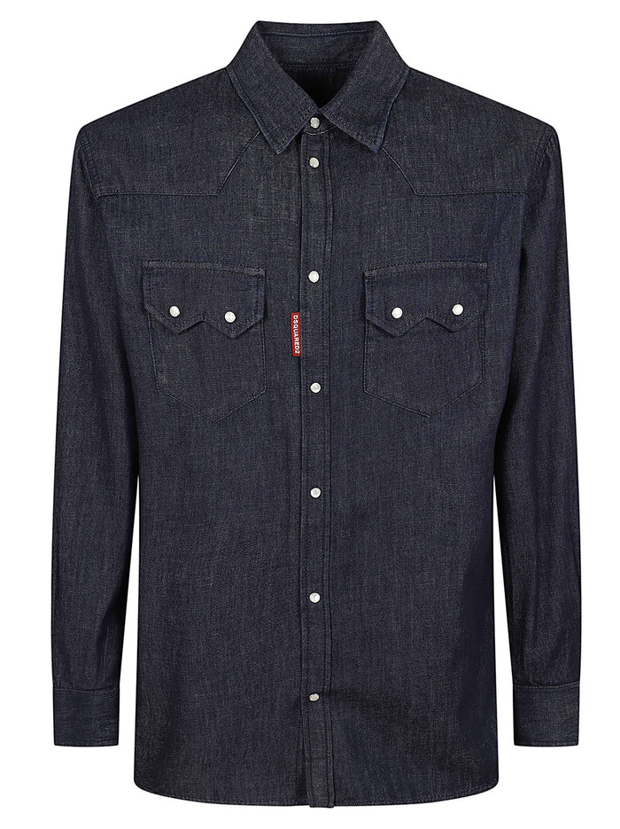 Shirts Blue Camicia