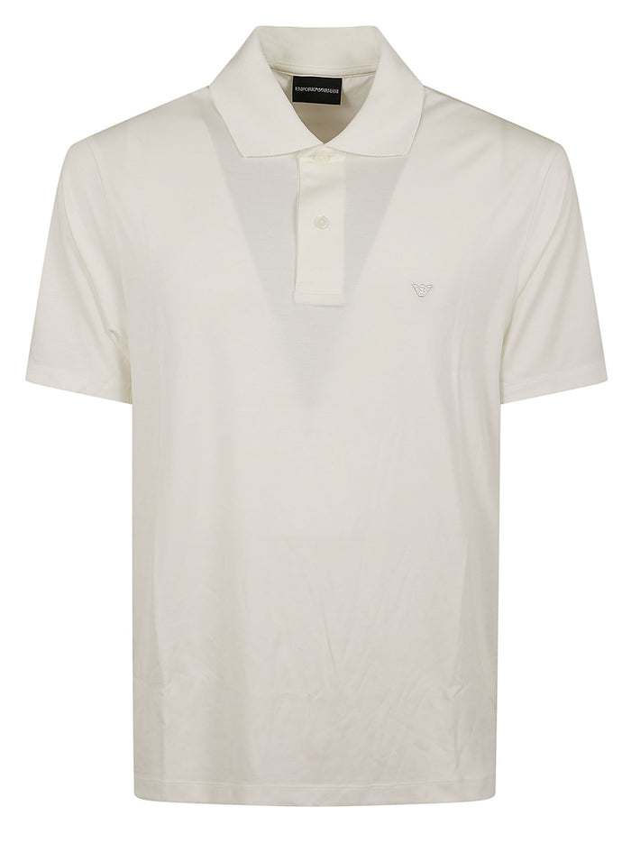 Polo Shirt White Elastane T-shirt