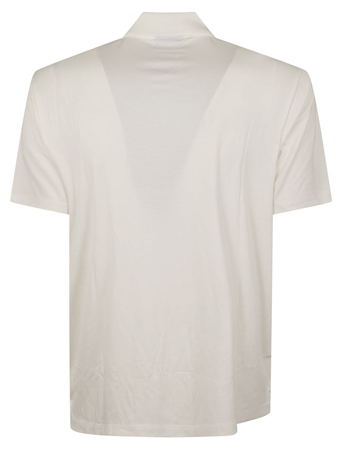 Polo Shirt White Elastane T-shirt