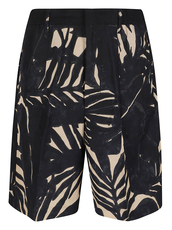 Bermuda Nude & Neutrals Viscose Pantaloni