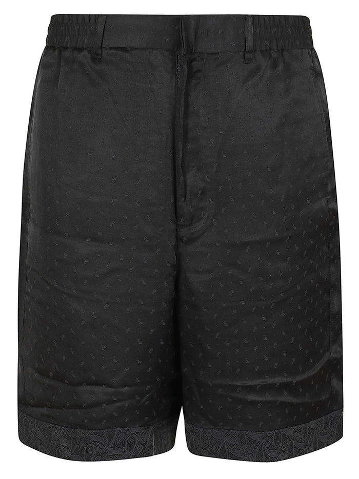 Bermuda Multicolour Lyocell Pantaloni