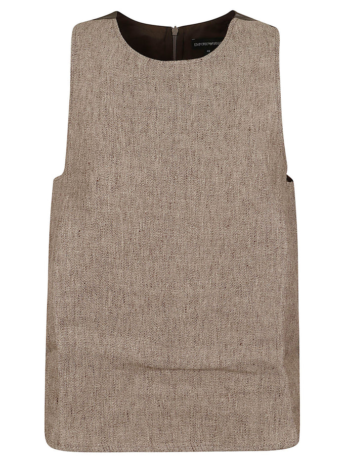 Top Nude & Neutrals Linen