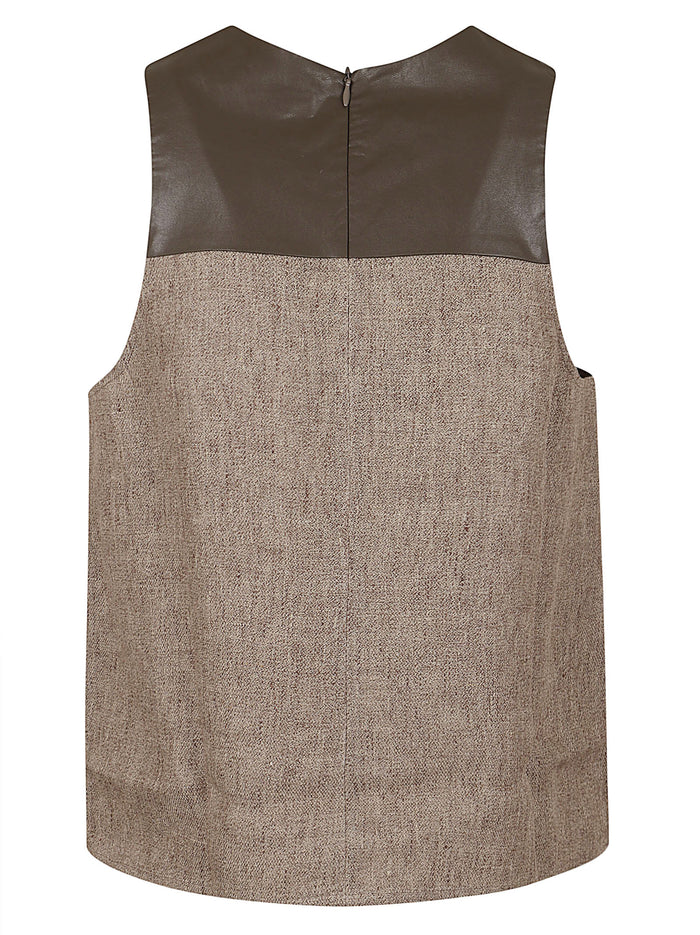 Top Nude & Neutrals Linen