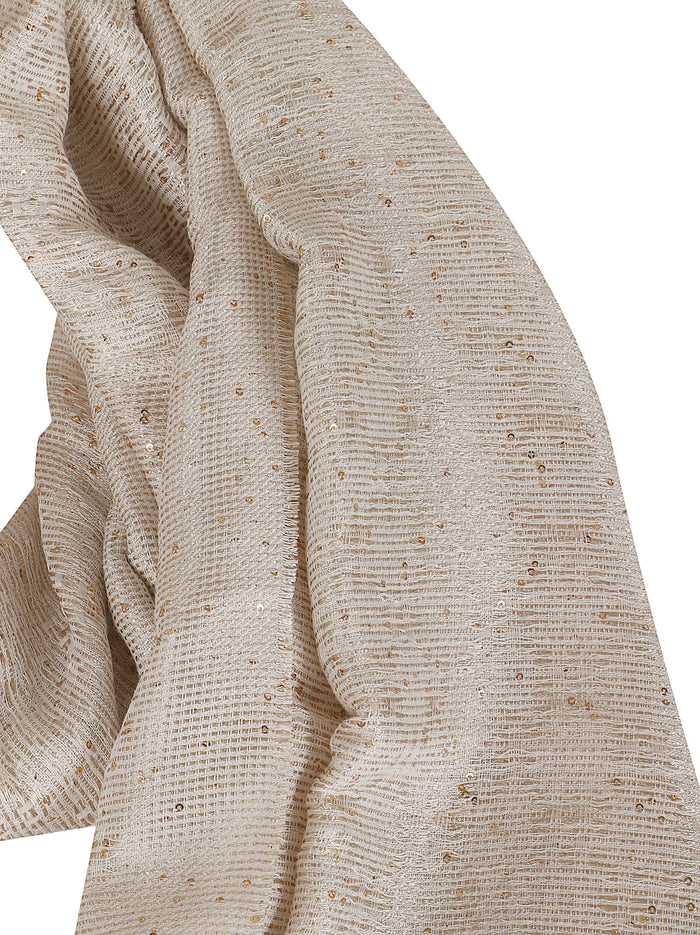 Stola White Viscose Sciarpa