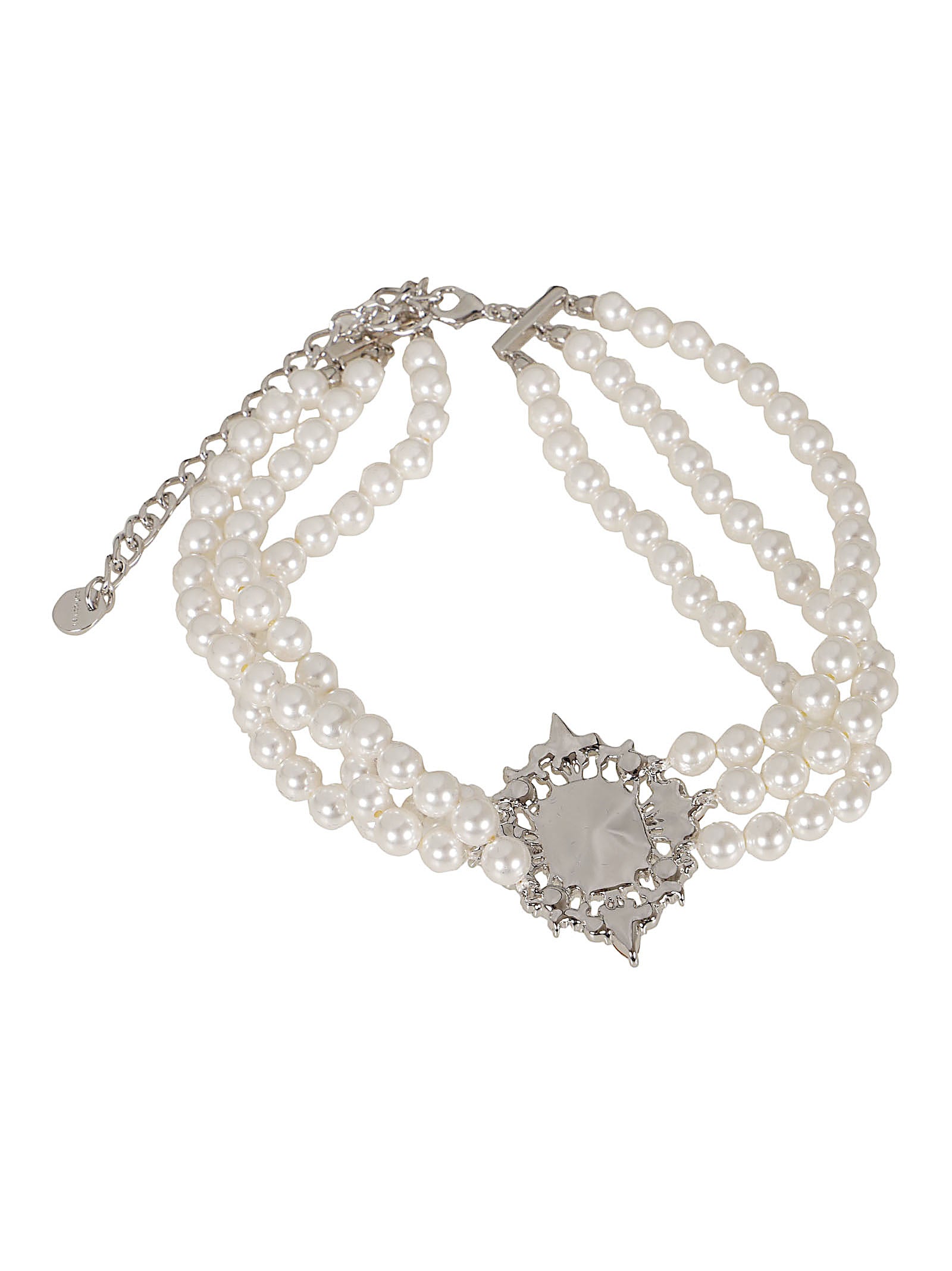 Crystal Pearl Choker Nude & Neutrals Copper Gioielli