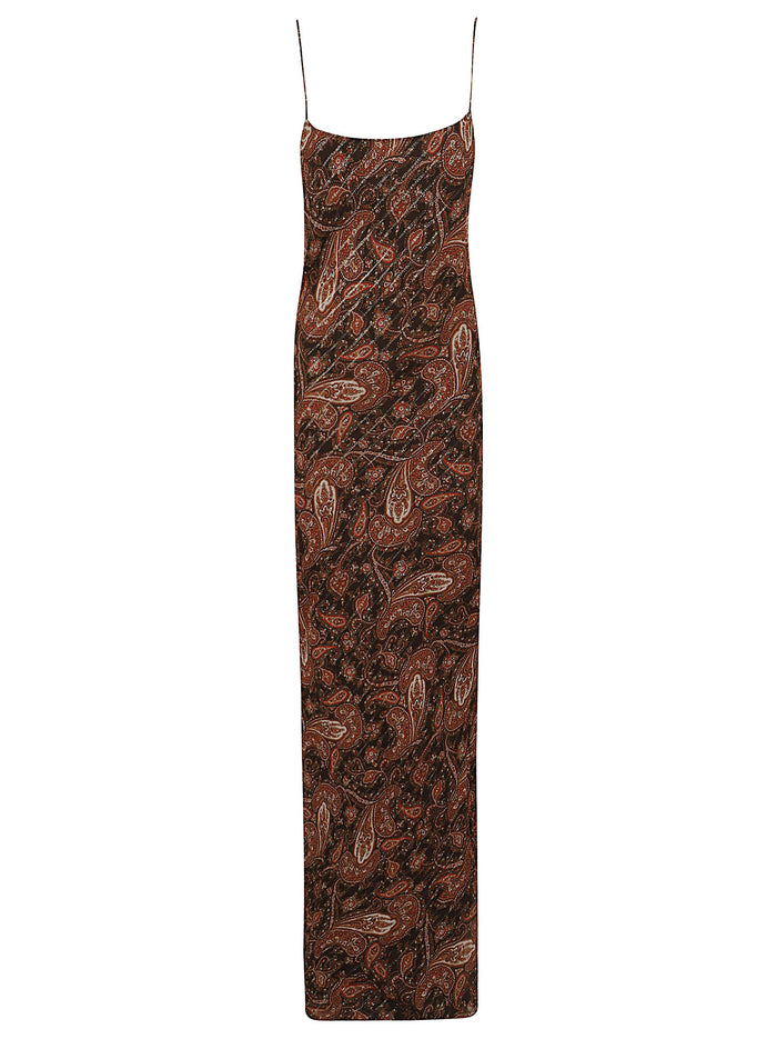 Ninfea- Maxi Slip Dress Paisley Vi Se Pm Abito