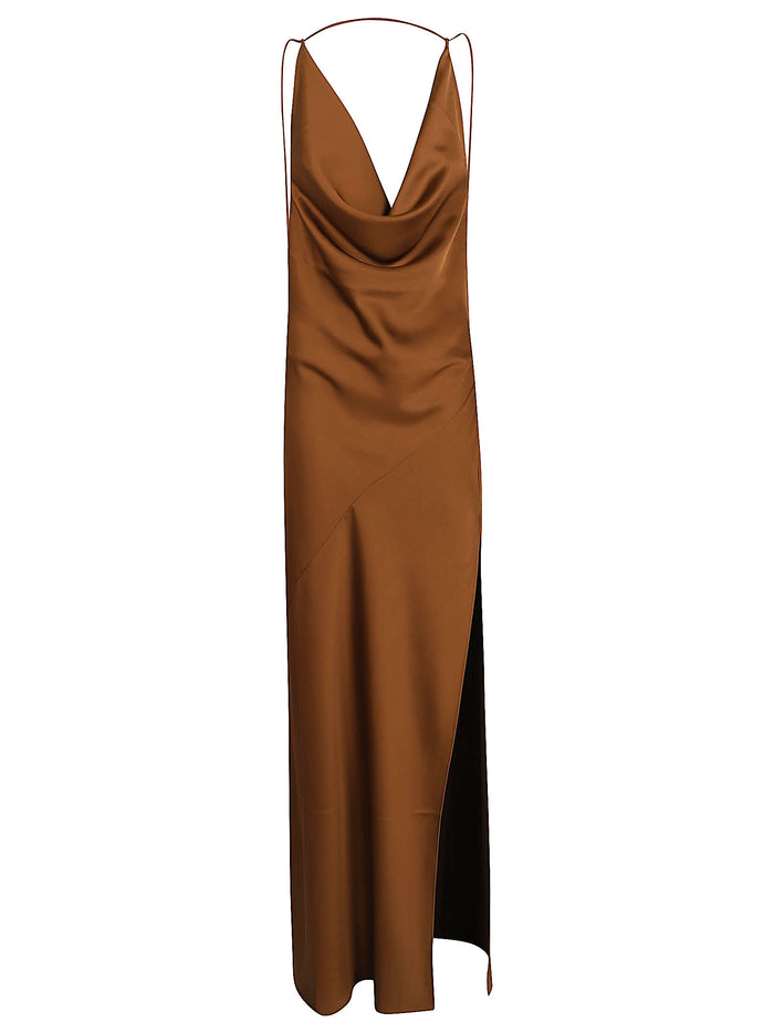 Vera - Maxi Dress Brown Abito