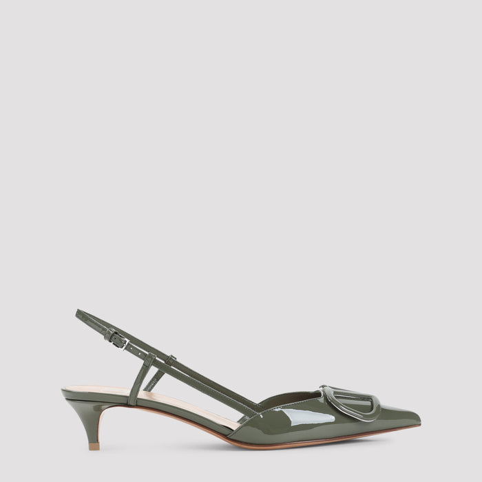 Sling Back Nude & Neutrals Calf Leather Shoe