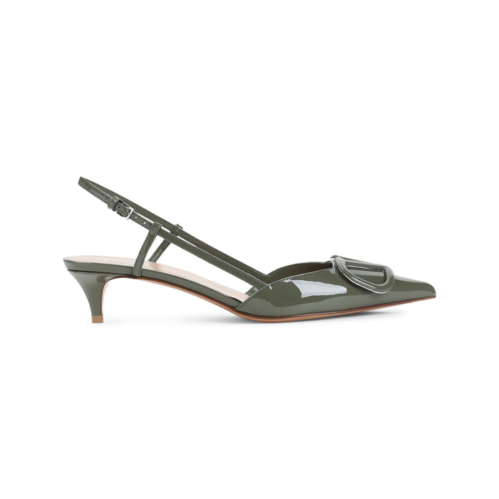 Sling Back Nude & Neutrals Calf Leather Shoe