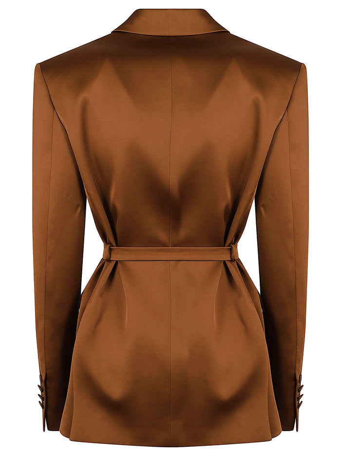 Wilder- Belted Blazer Brown