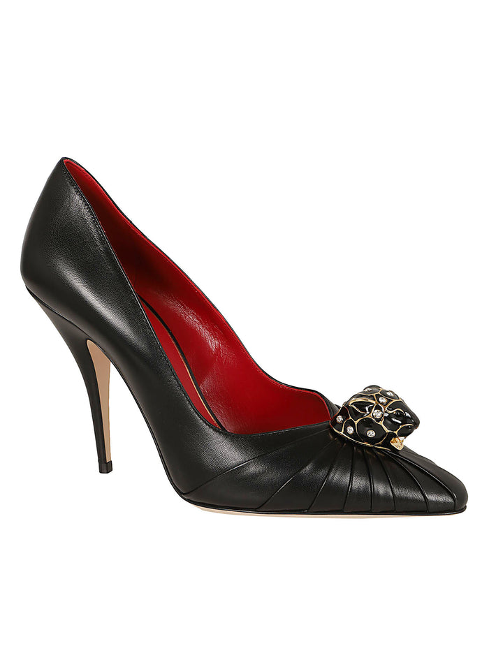 Pumps Black Leather Calzature