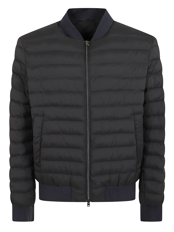 Padded Jacket Blue Polyester | Giubbotto