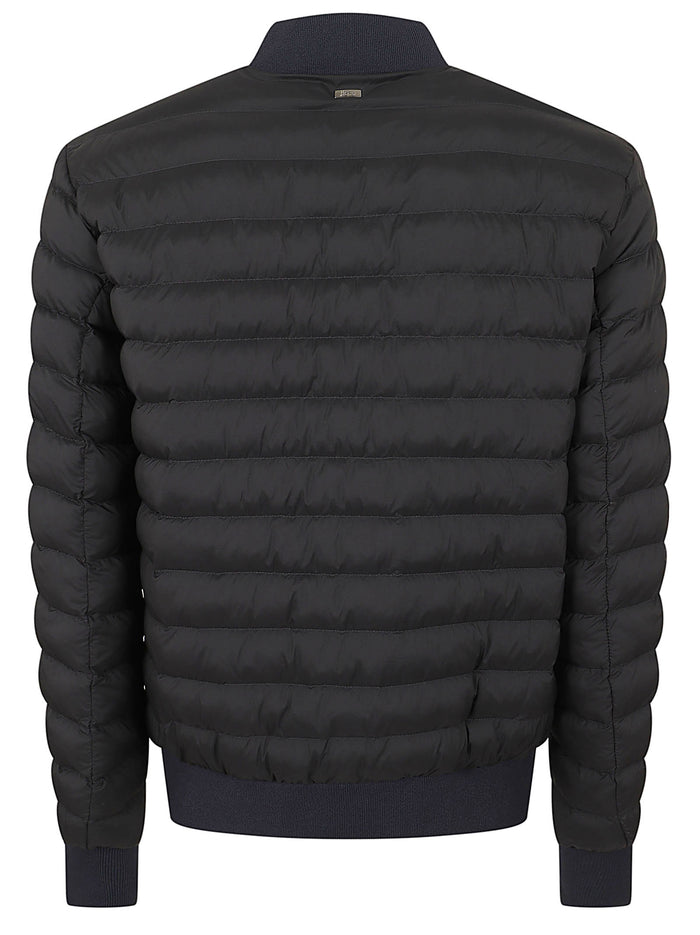 Padded Jacket Blue Polyester | Giubbotto