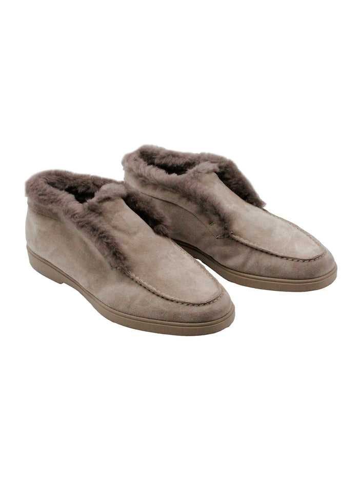 Santoni Flat Shoes Brown 100 Le