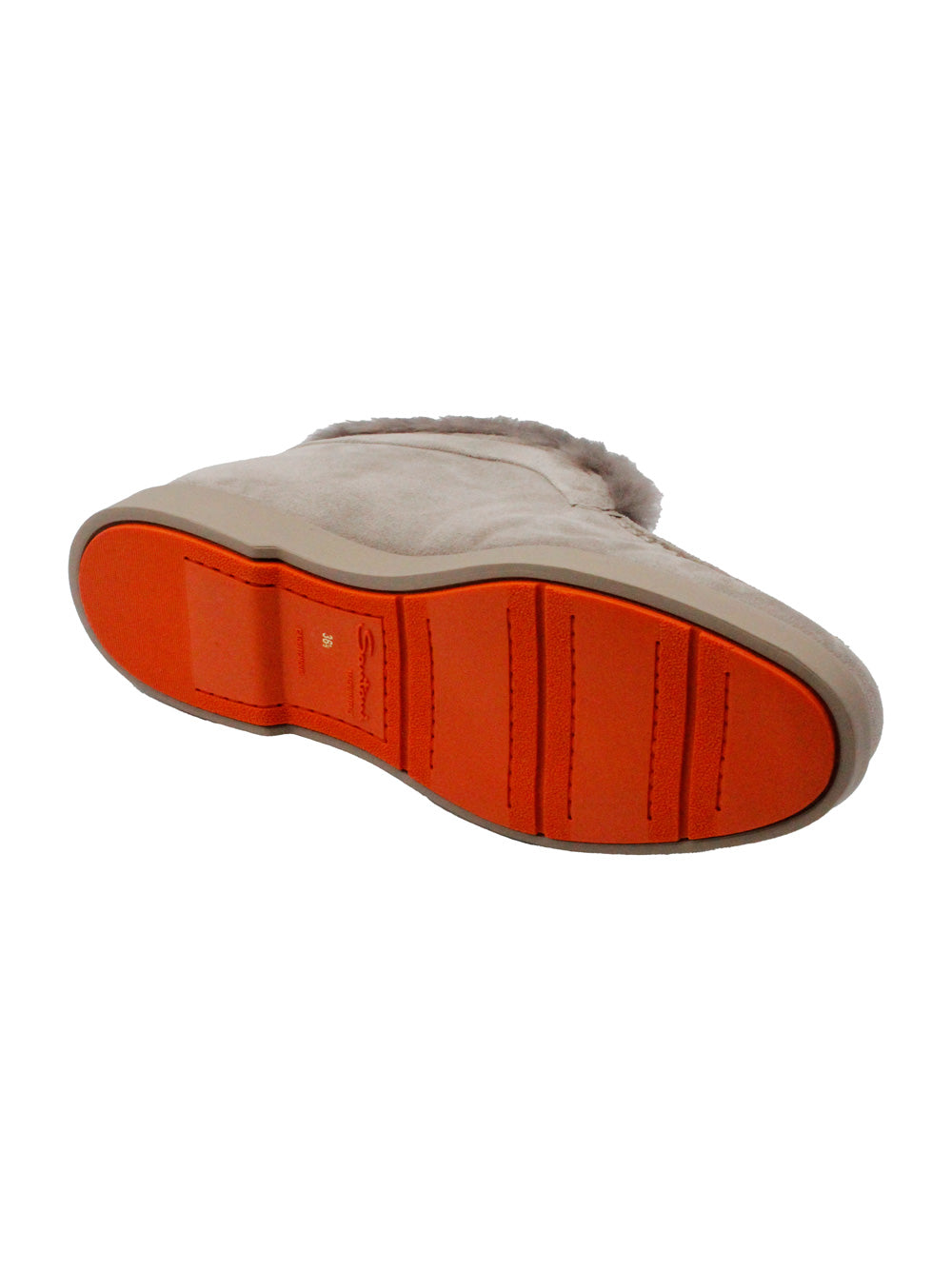 Santoni Flat Shoes Brown 100 Le