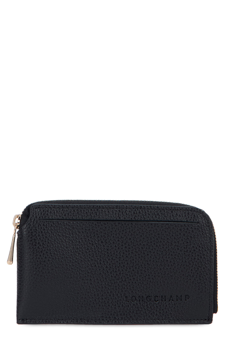 Leather Zip Wallet Black & Purses