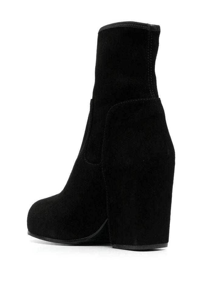 Platform Boots Black Rubber Shoe