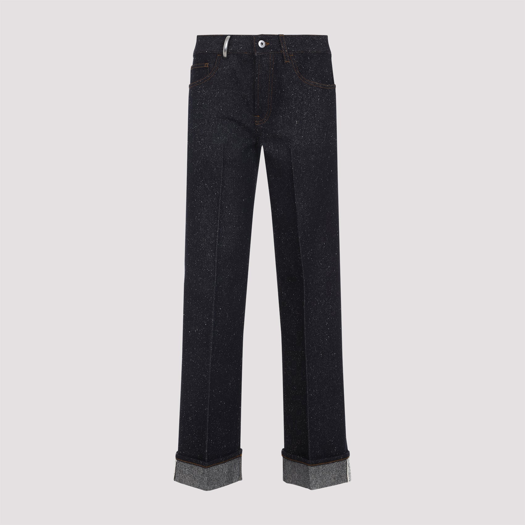 Cotton Jeans Blue Polyamide Other Fibres Pant