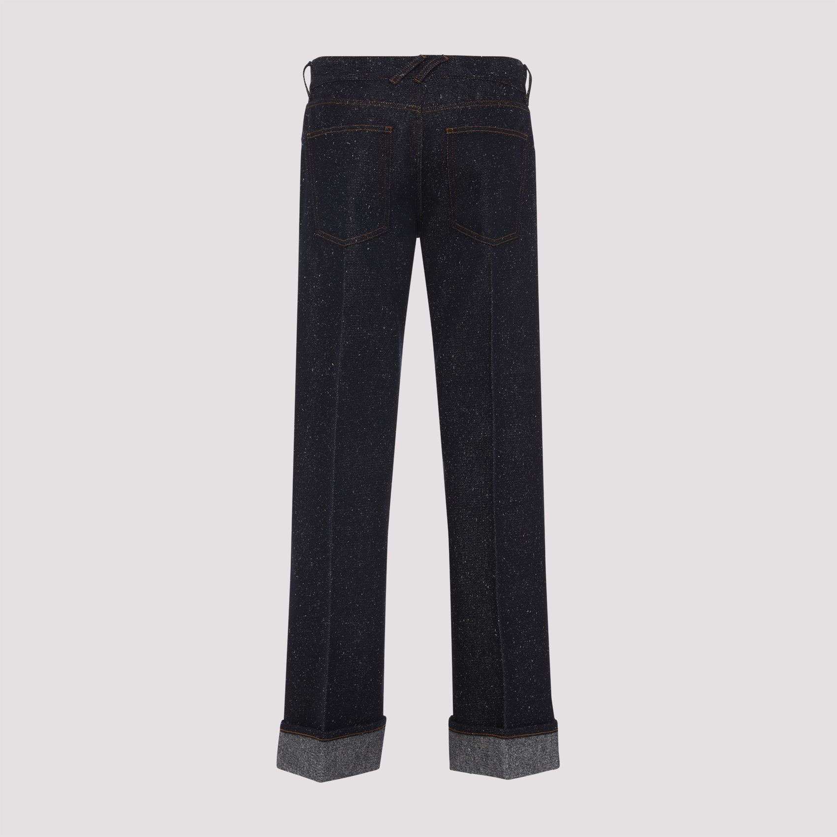 Cotton Jeans Blue Polyamide Other Fibres Pant