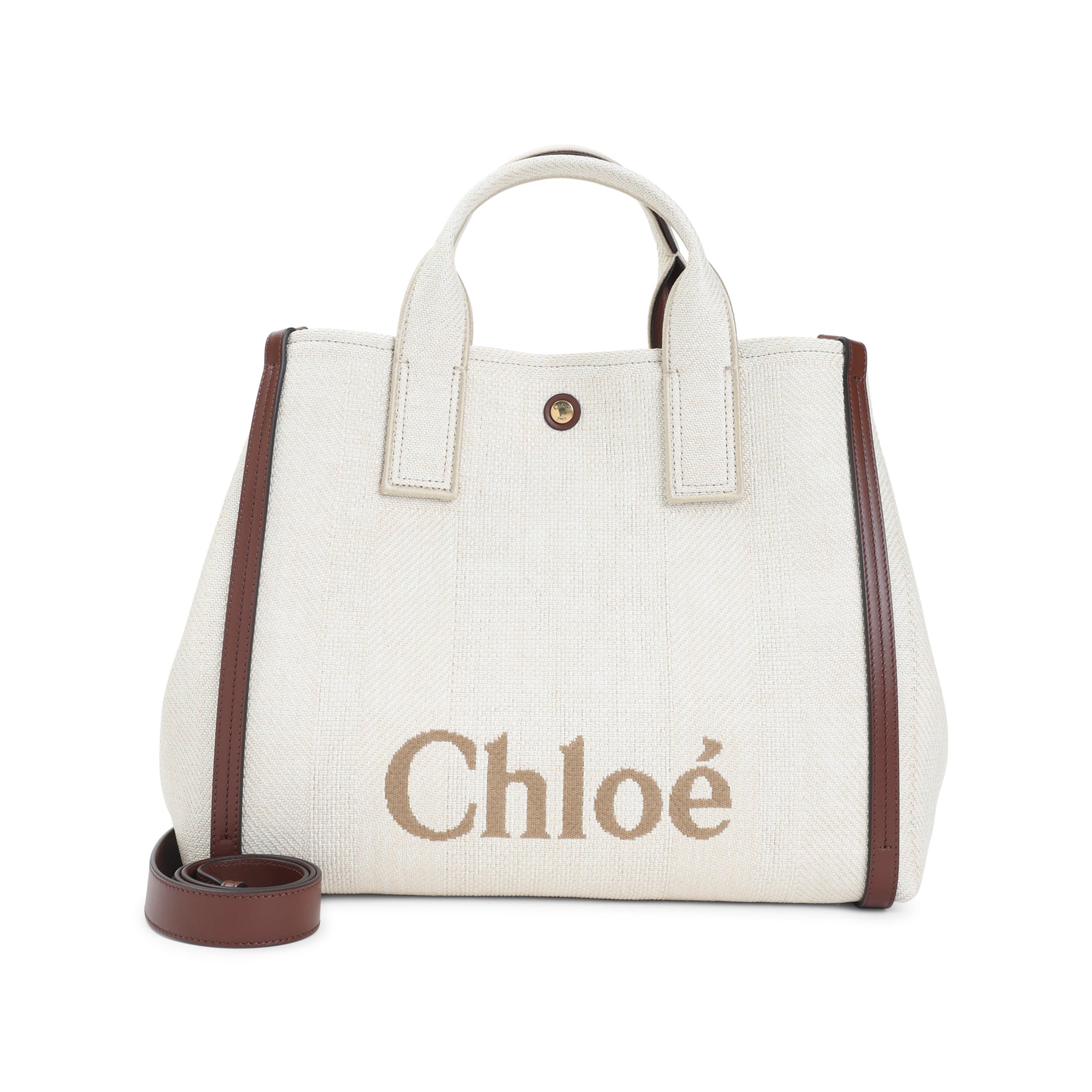 Carry Shoulder Bag Nude & Neutrals Cotton Polyamide Leather