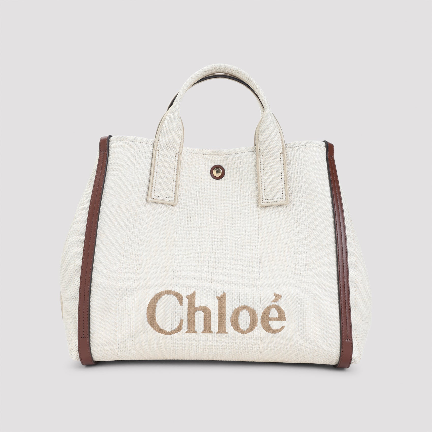 Carry Shoulder Bag Nude & Neutrals Cotton Polyamide Leather