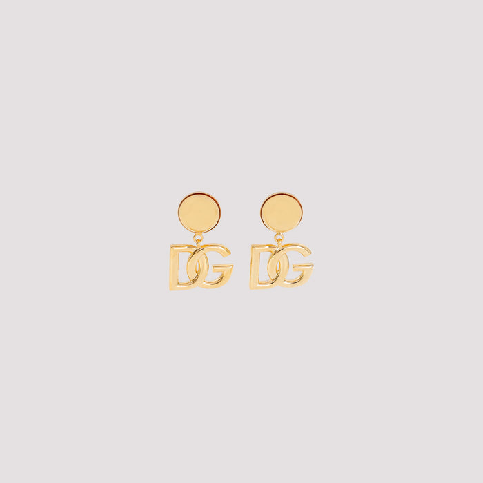 Pop Dg Earrings Metallic Brass Jewellery