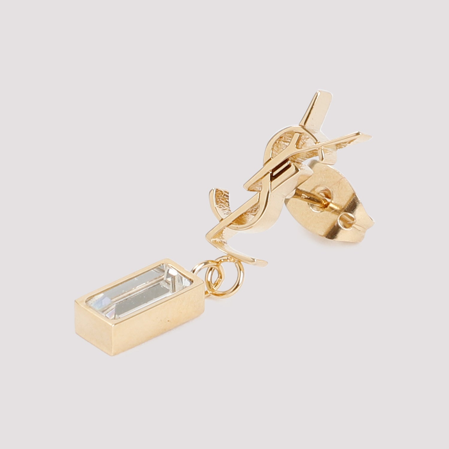 Single Pampil Earrings Metallic Brass Jewellery