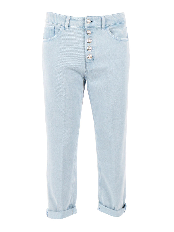 KOONS BOT GIOIE PANTS Light Blue Cotton Jean